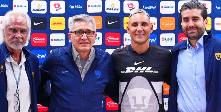 Pumas presenta a Keylor Navas