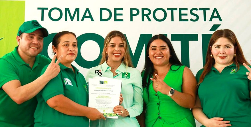 Senadora toma protesta a comités del Verde