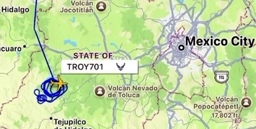 Apoya avión de EU operativo de Harfuch