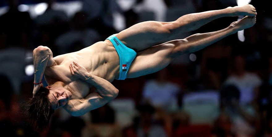 Osmar, el mejor clavadista del mundo en Singapur 2025