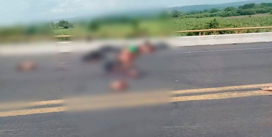 Abandonan restos de tres personas en norte de Veracruz