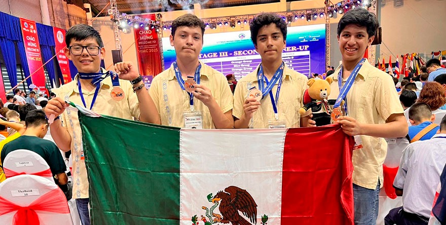 Mexicanos hacen 2 y 3 en reto mundial de matemáticas