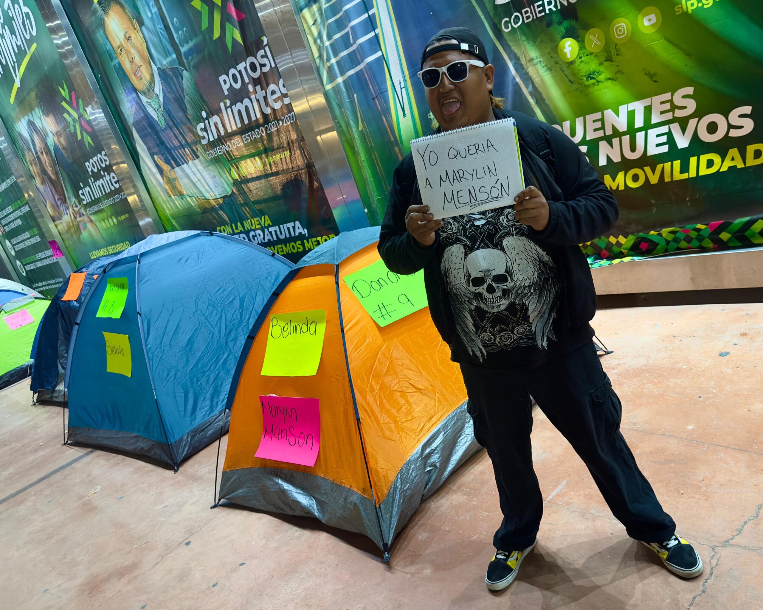 Acampan potosinos por ver a Duelo, Don Omar, Belinda, Tiesto y Marilyn