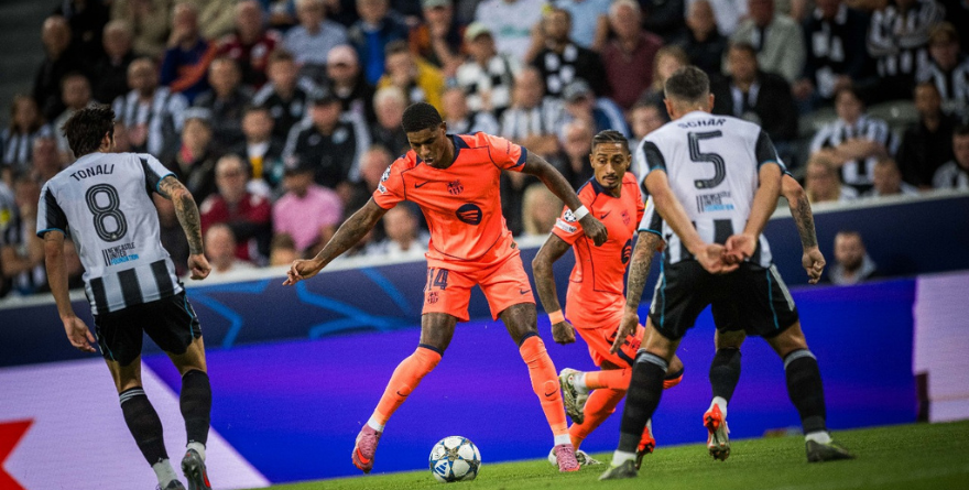 Barcelona supera al Newcastle 2 a 1