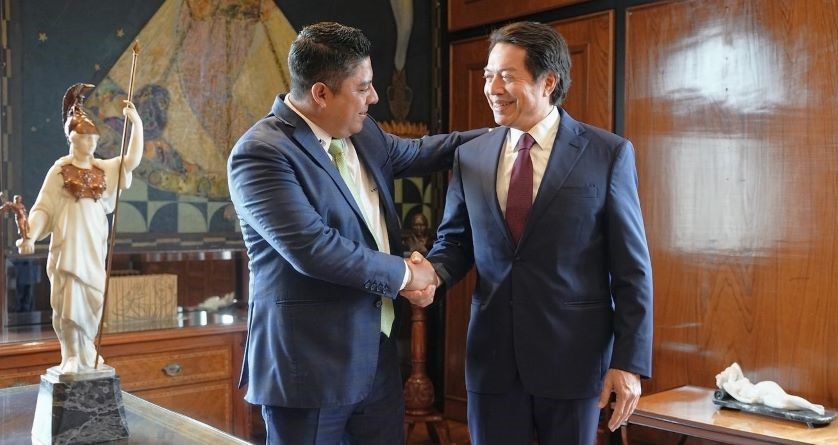 Mario Delgado y Ricardo Gallardo revisan agenda educativa en San Luis Potosí