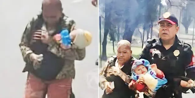 Un acto de amor: Cubre a su nieta con su cuerpo para evitar que se queme