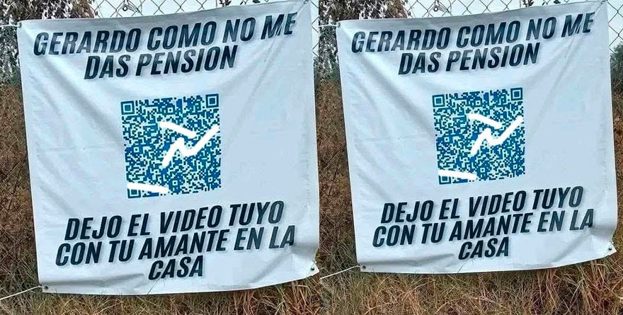 Código QR del desamor: balconeo por no pagar pensión