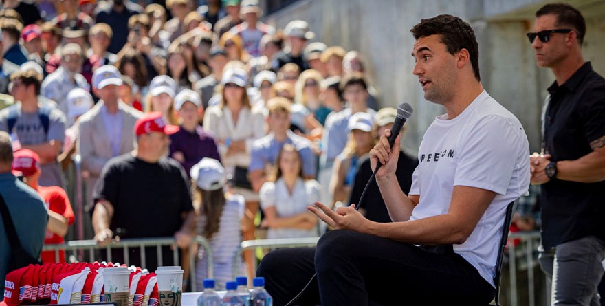 Charlie Kirk, el fan de Trump y defensor de las armas que murió por una