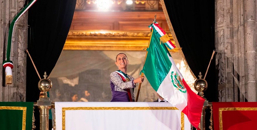 Da Sheinbaum su primer Grito de Independencia