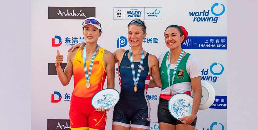 Kenia Lechuga logra el bronce en Mundial de Remo