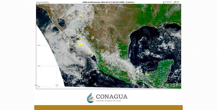 Seguirán lluvias por Raymond