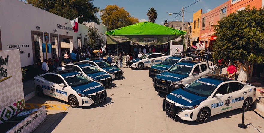 Más patrullas, menos pretextos; Gallardo equipa a la policía de Matehuala
