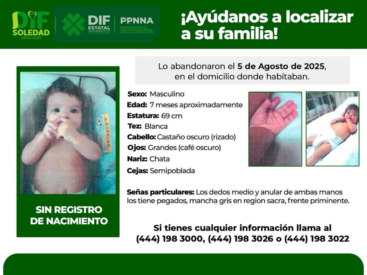 Buscan a papás del bebé ‘olvidado’ en una casa