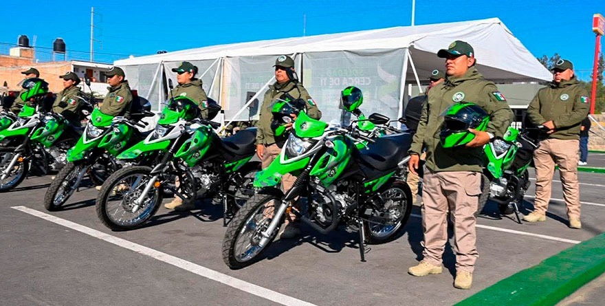 Soledad refuerza seguridad con motocicletas