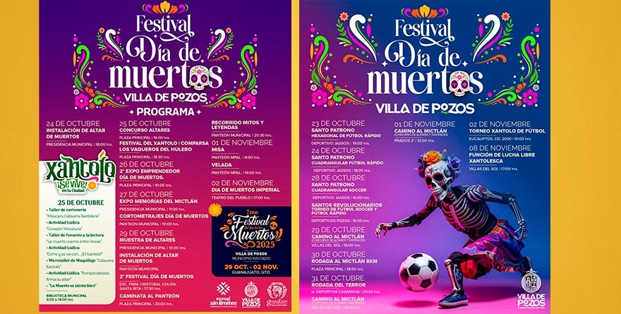 VILLA DE POZOS CELEBRA EL FESTIVAL DEL DÍA DE MUERTOS