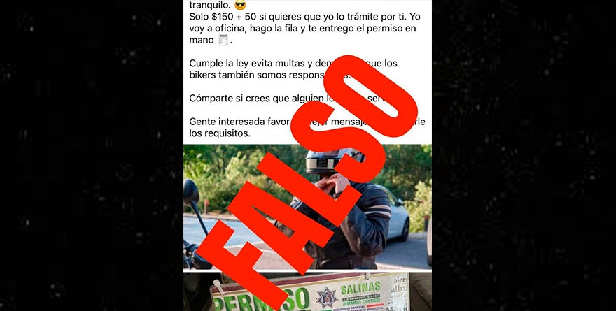 Cazan permisos pirata en Salinas