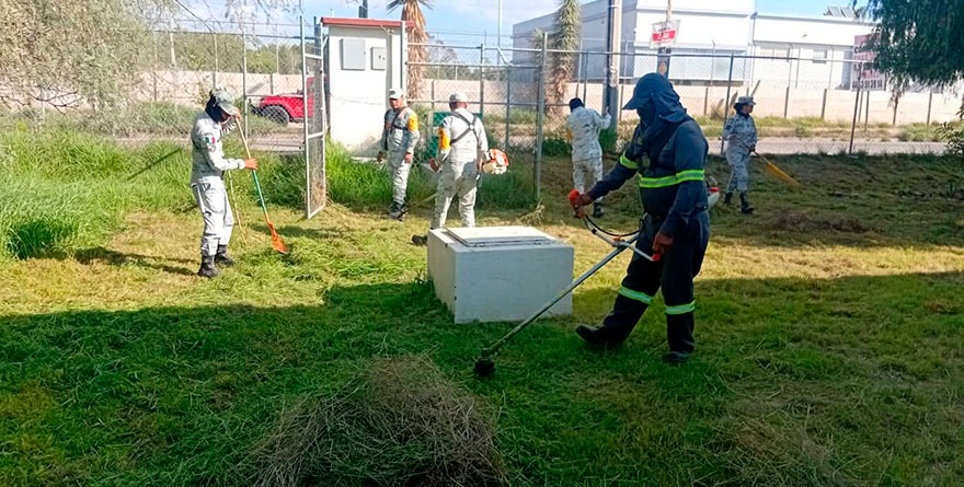 SE REFUERZAN ACCIONES DE LIMPIEZA EN ESCUELAS DE VILLA DE POZOS