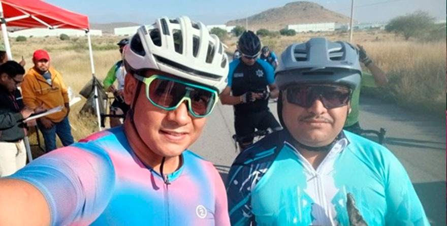 Tránsito de Matehuala pedalea hasta la cima