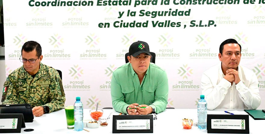 GOBERNADOR, ENCABEZA MESA ITINERANTE DE SEGURIDAD EN CIUDAD VALLES