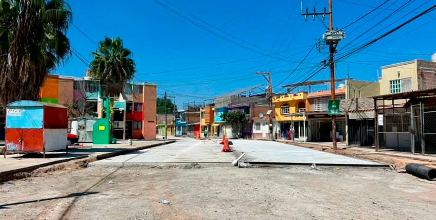 AVANZA ÚLTIMO TRAMO DE LA REHABILITACIÓN DE CALLE 70 EN VILLA DE POZOS