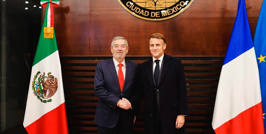 LLEGA EL PRESIDENTE MACRON A MÉXICO