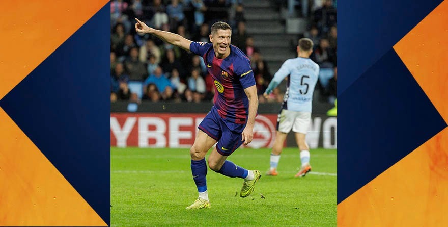 Comanda Lewandowski victoria del Barsa con triplete