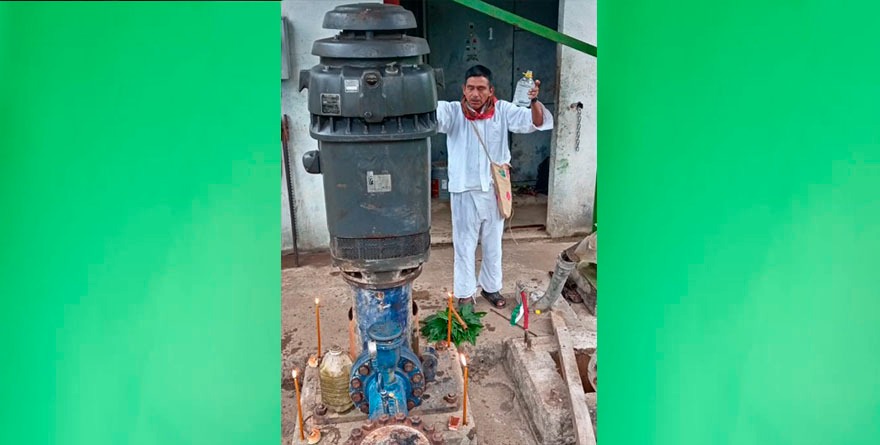 Bendición de chamán …y regresa el agua