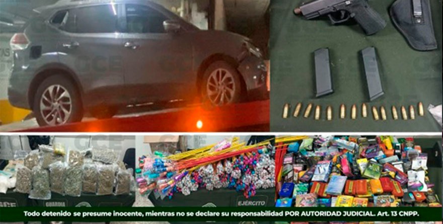 Camioneta ‘cargada hasta el tope’ cae en operativo