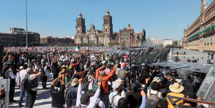 TRAS MARCHA: 18 AL PENAL  Y POLICÍAS EN LA MIRA