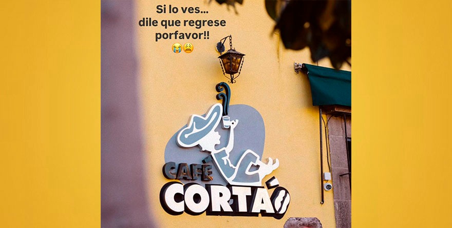 ROBAN ANUNCIO DE CAFÉ CORTAO EN PLENO CENTRO HISTÓRICO