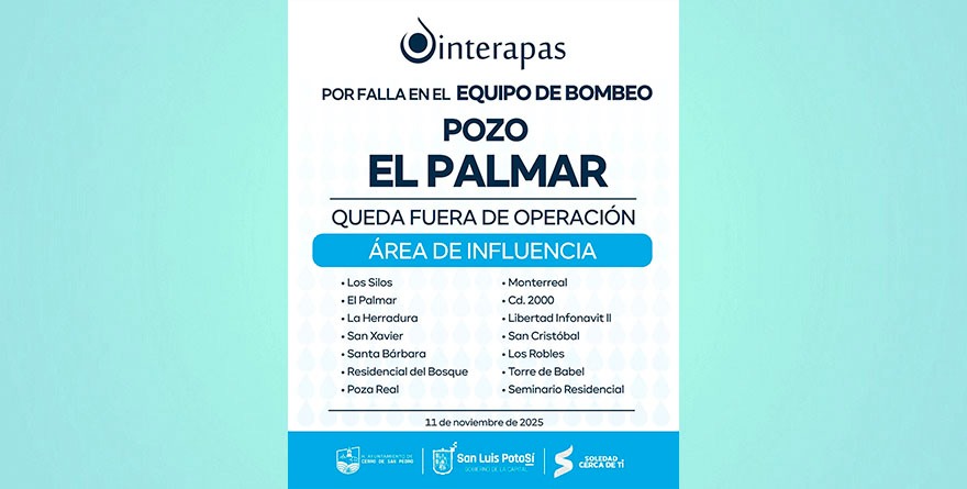 INTERAPAS AGRAVA LA CRISIS EN VILLA DE POZOS: INCAPACIDAD, OMISIÓN Y SILENCIO OFICIAL