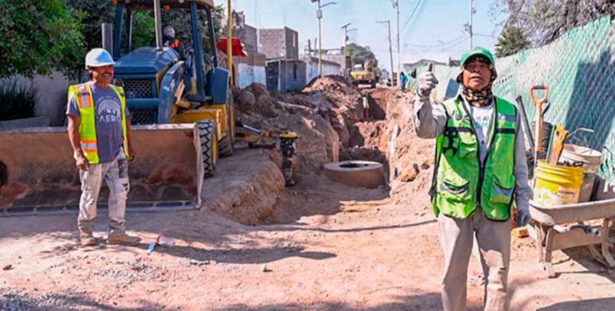 Avanza firme obra de drenaje