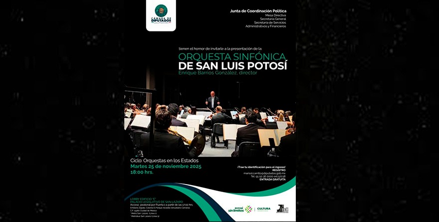 Orquesta de SLP se presenta en San Lázaro