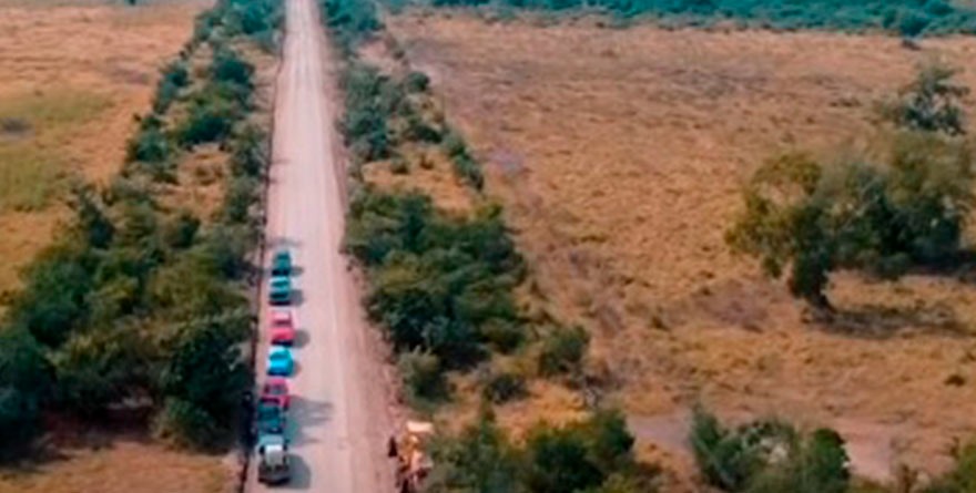 Ya esperaban camino ejidal
