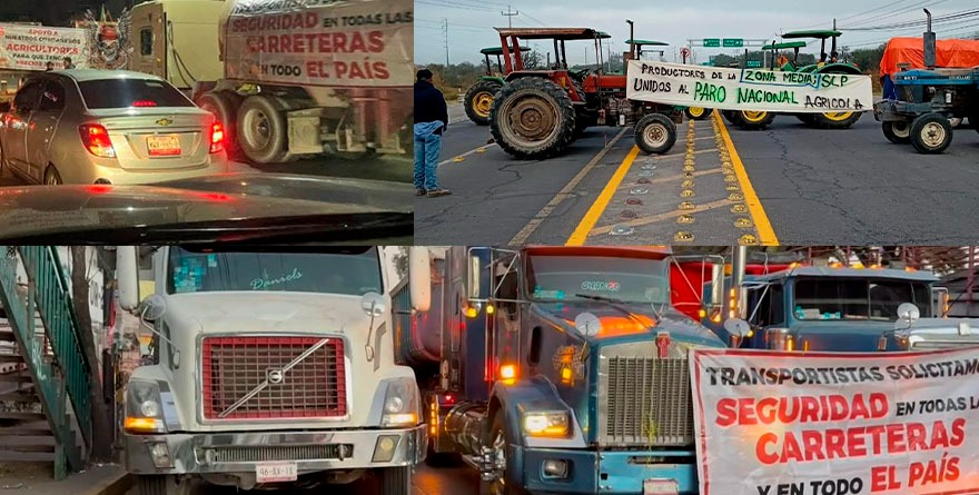 Toman transportistas y agro carreteras del País