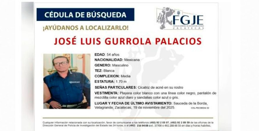 ALARMA POR EL INCREMENTO DE DESAPARICIONES EN ZACATECAS