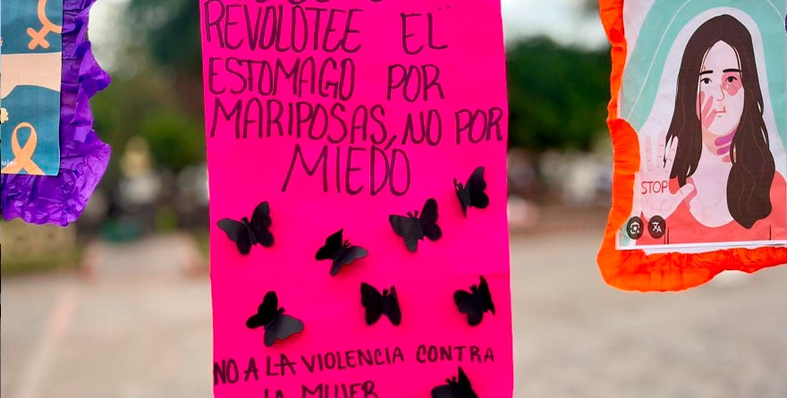 Mensajes de paz en el 25N