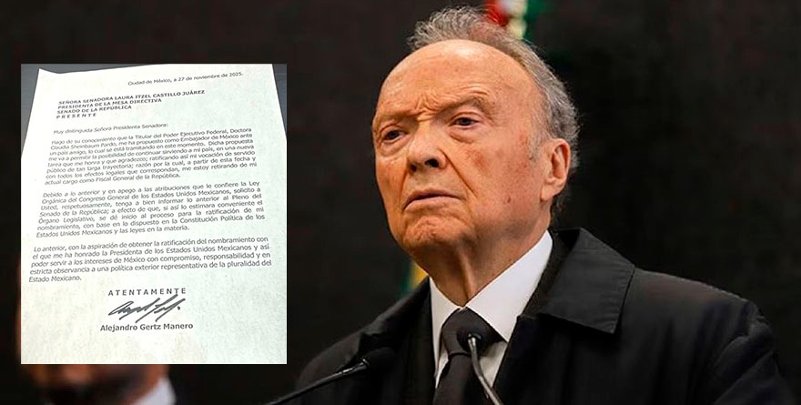 Gertz Manero renuncia a la FGR