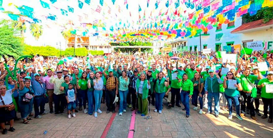 Se afianza PVEM en la Huasteca