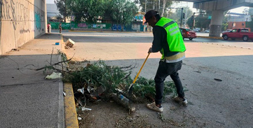 Embellecen acceso principal en Pozos