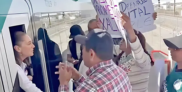 Detienen a Sheinbaum por obras de Tren-AIFA