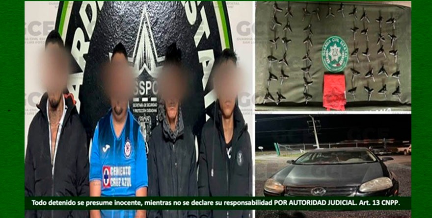 CAEN CUATRO CON “PONCHA LLANTAS”
