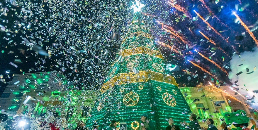 Quedó inaugurada la Navidad 2025