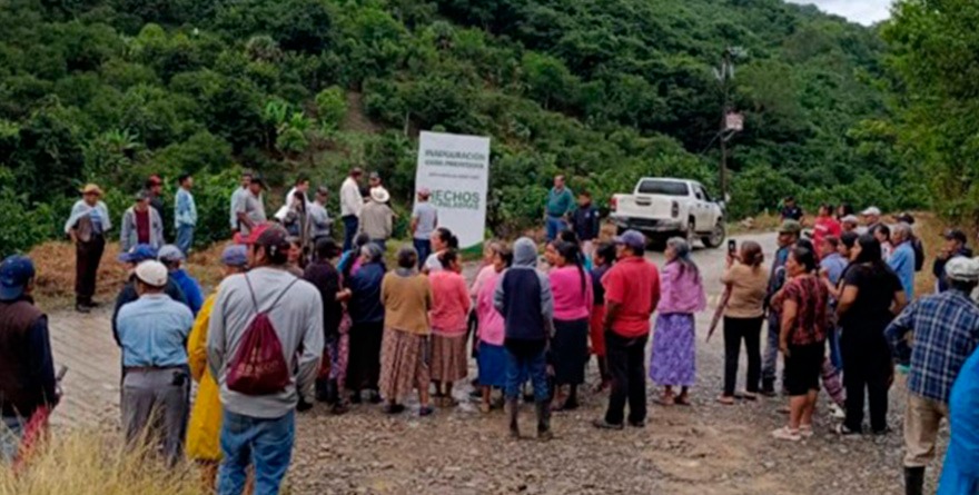 Por fin agua entubada