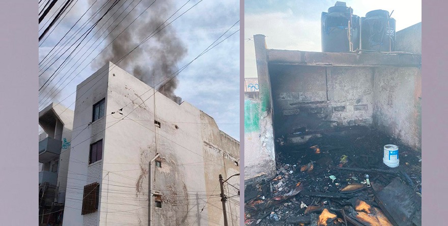 Se incendian departamentos