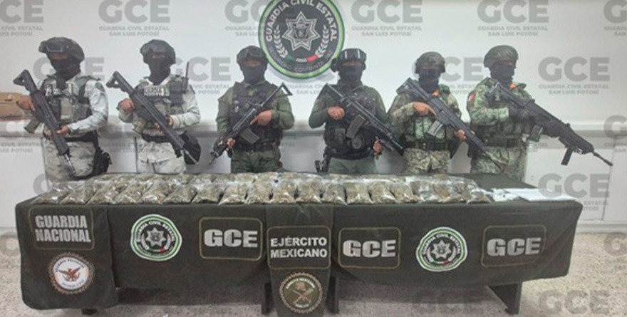 Aseguran droga en operativo mixto