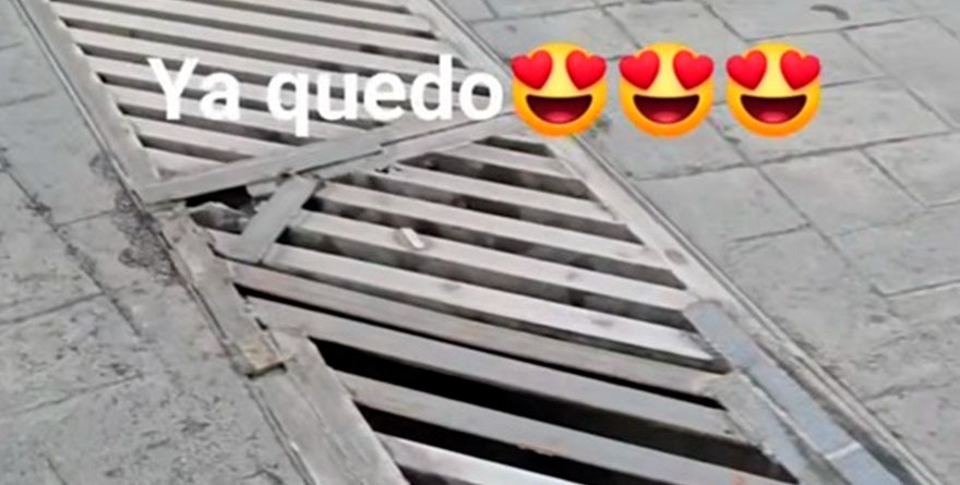 Arreglan coladera viral