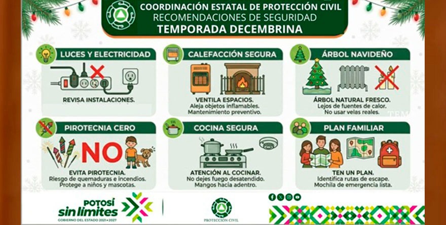 PC emite medidas por temporada navideña