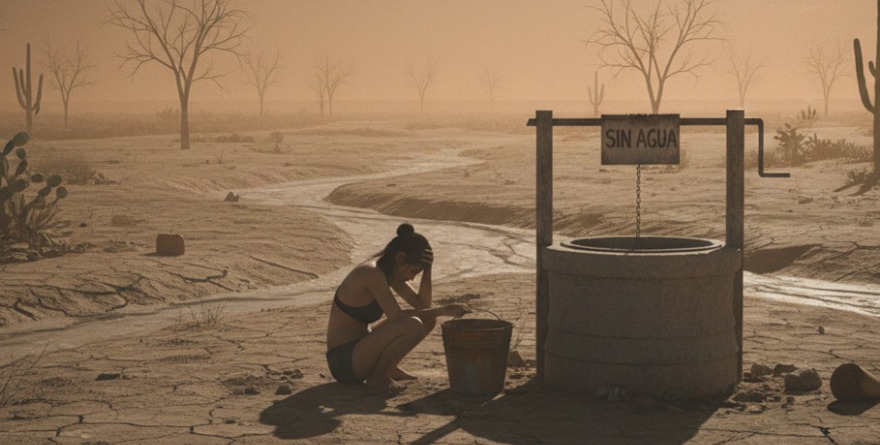 Matehuala, seco en pleno diciembre