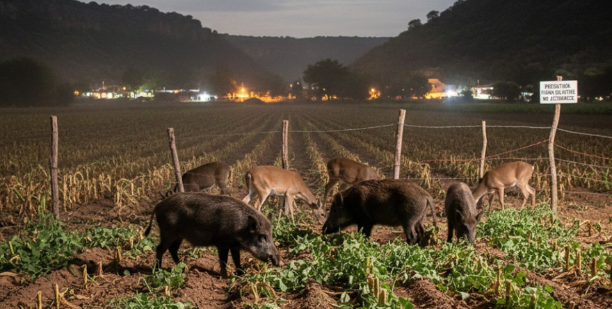 Fauna daña cultivos